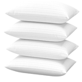 Hotel Collection Bed Pillows Set of 4 – Soft & Supportive Down Alternative Pillows